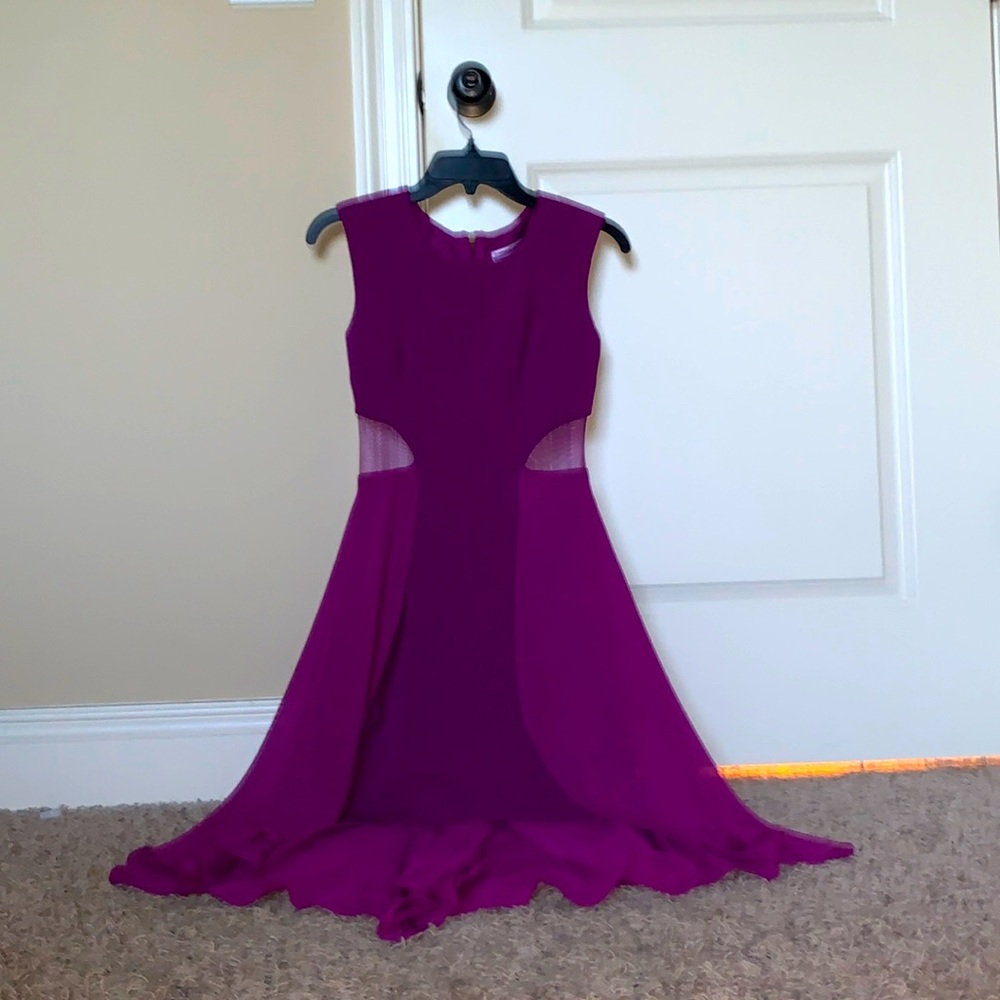 Purple flowing dress!